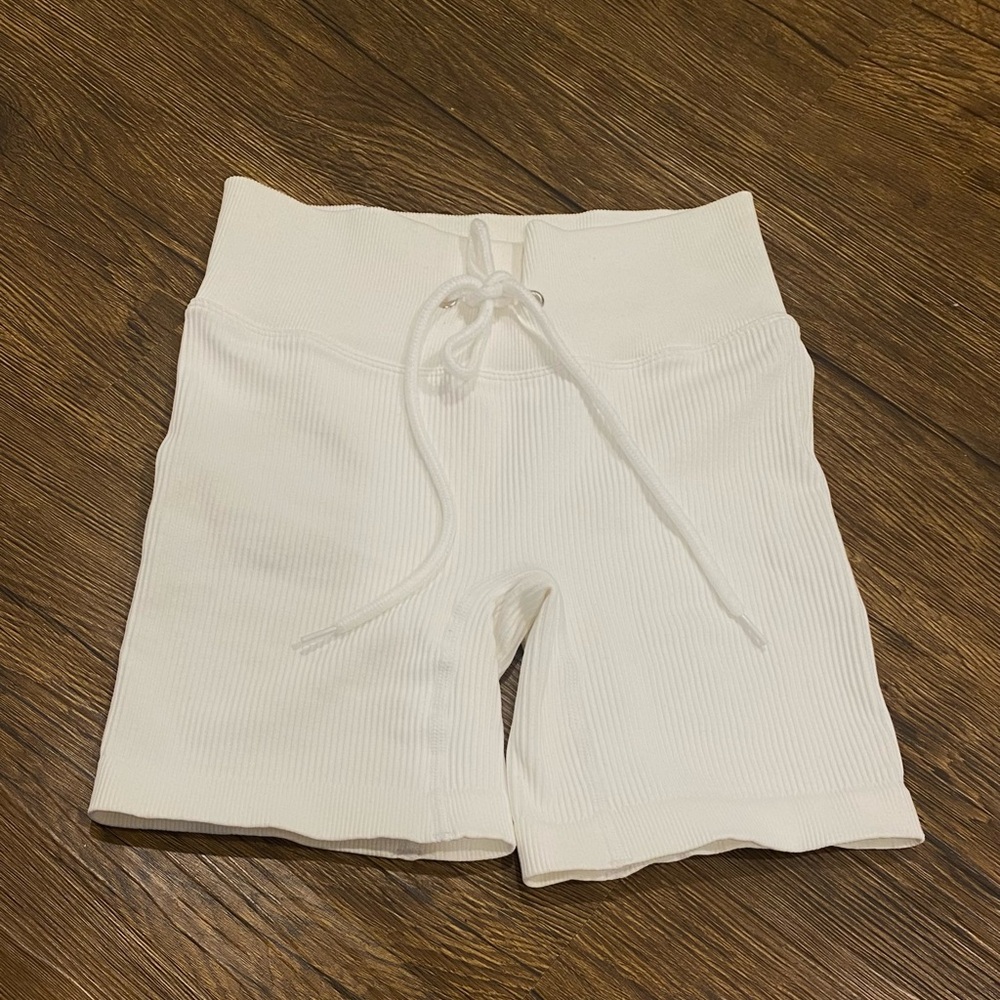 Jet Lagged the Label white lounge shorts